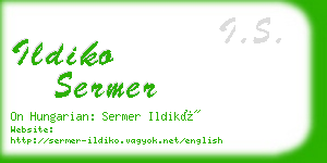 ildiko sermer business card